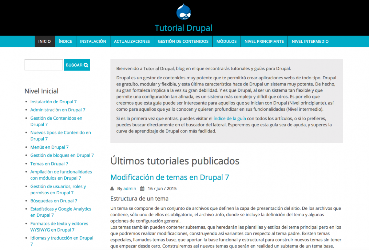 Tutorial Drupal