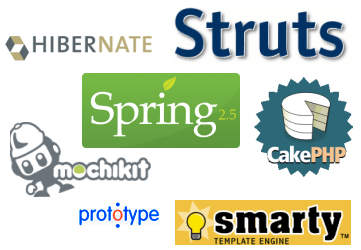 Logotipos de algunos frameworks