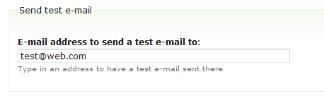 Test e-mail SMTP Authenticate module Drupal