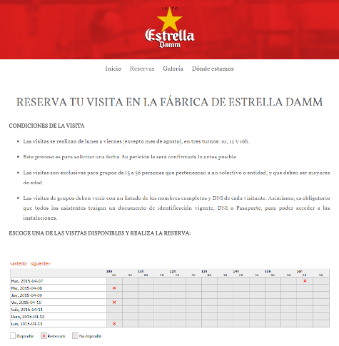 Visitas Estrella Damm Reservas